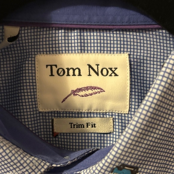 Blue Embroidered Men's Casual Shirt - Picture 2 of 7